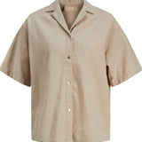JXLisa SS Comfort Linen Shirt - Fog