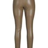 JXMegan Faux Leather Leggings - Morel