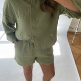 VMNatali 3/4 Crop Shirt - Sage