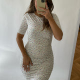 Alma Dress - Creme Flower