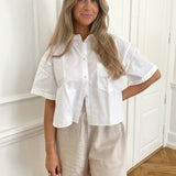JXMolly SS Relaxed Oxford Shirt - White