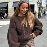 NoraIC Sweater - Chocolate Brown