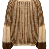 Noella Liana Knit Sweater - Beige Brown