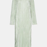 KellyIC Long Plissé Dress - Light Green